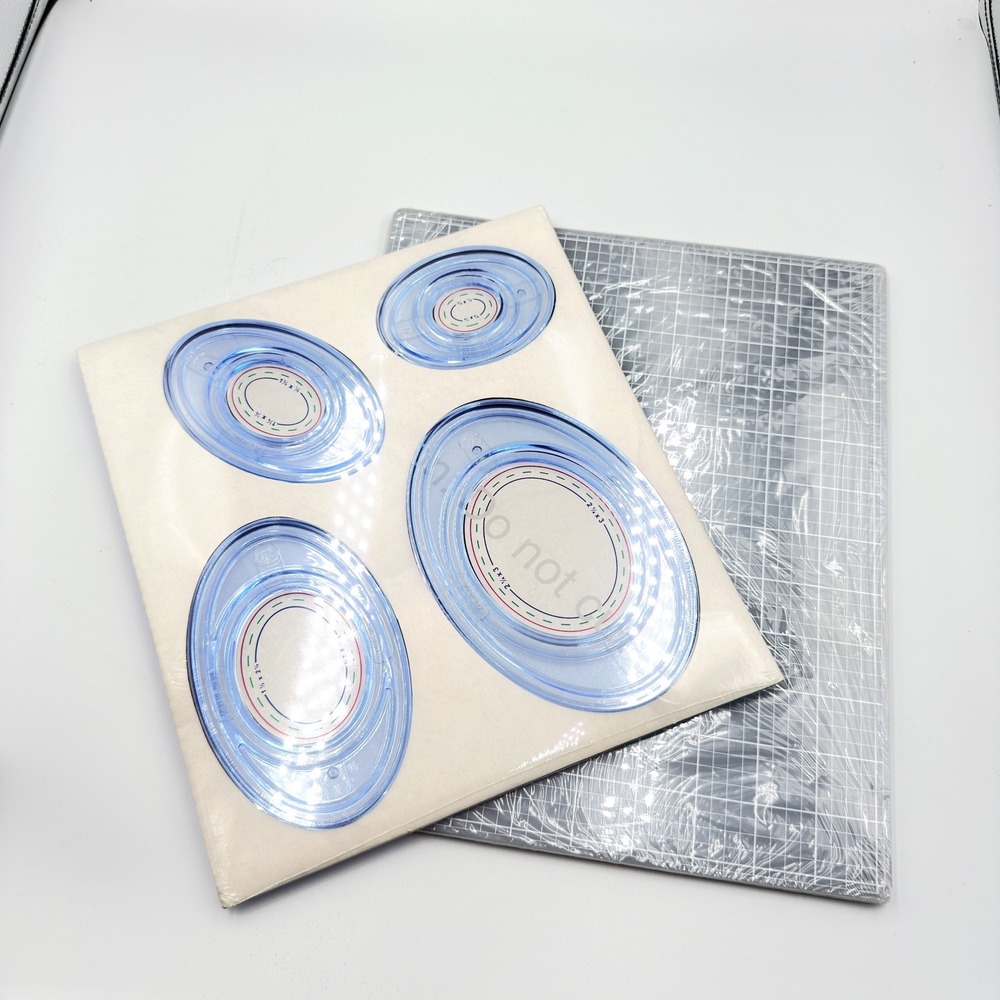 Creative Memories Custom Cutting System Oval Patterns & 13x13‎ Mat New Scrapbook